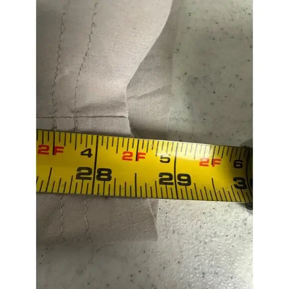 Athleta Chelsea Lined Cargo Pants Womens 14 Beige Mid Stretch Waist Pocket C11 - Picture 8 of 8